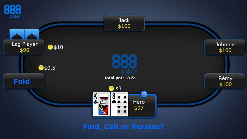 Fold, call or reraise